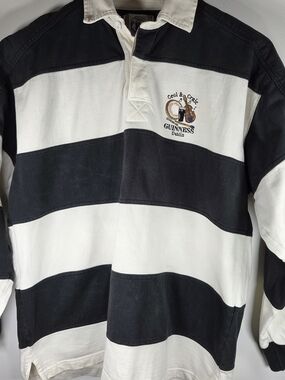 🆕️ Vintage Guinness Dublin Men's Rugby Long Sleeve Shirt